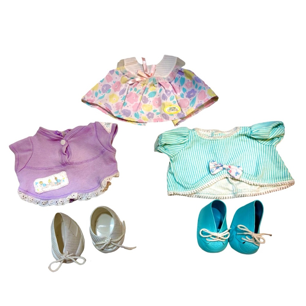 Vintage Doll Clothes Set with Shoes, Baby Bubbles, Ideal Nursery, Magic Nursery